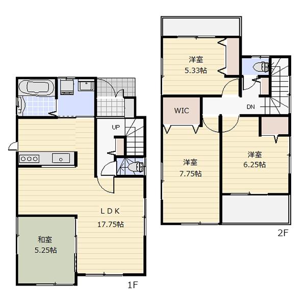 Floor plan. 28.8 million yen, 4LDK, Land area 96.66 sq m , Building area 97.29 sq m
