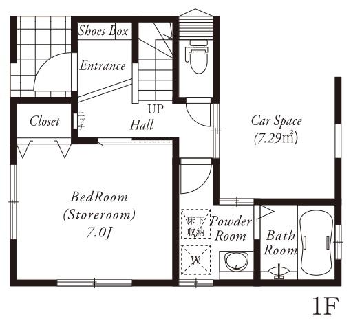 Floor plan. 32,900,000 yen, 3LDK + S (storeroom), Land area 64.19 sq m , Building area 104.48 sq m