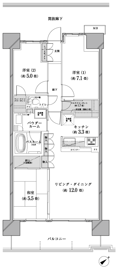 Floor: 3LDK + MC + WIC, the occupied area: 73.86 sq m, Price: 27,100,000 yen, now on sale