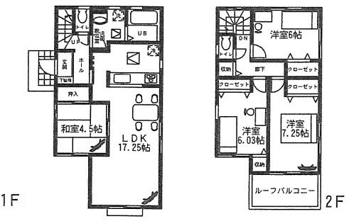 Floor plan. 26.5 million yen, 4LDK, Land area 102.5 sq m , Building area 97.71 sq m