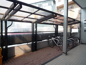 Other common areas. Bike storage with a roof (bicycle parking free)