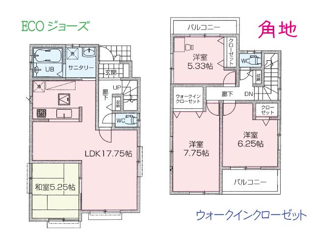 Floor plan. 26,800,000 yen, 4LDK, Land area 95.66 sq m , Building area 97.29 sq m