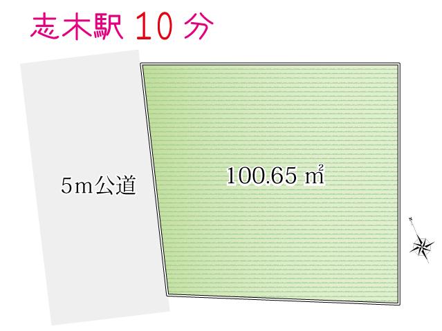 Compartment figure. Land price 36 million yen, Land area 100.65 sq m