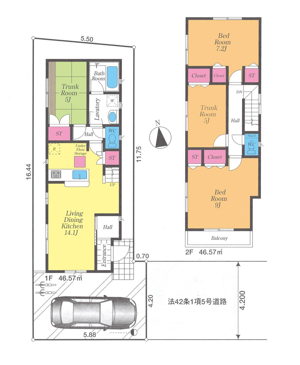 Floor plan. 39,800,000 yen, 4LDK, Land area 91.68 sq m , Building area 93.14 sq m floor plan