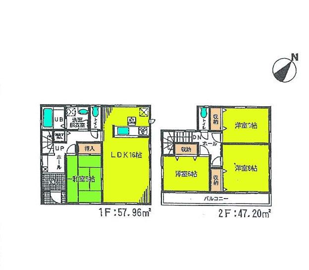 Floor plan. ((3)), Price 22,900,000 yen, 4LDK, Land area 204.94 sq m , Building area 105.16 sq m
