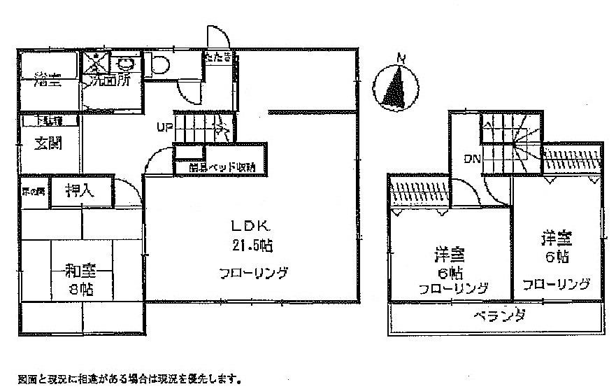 Floor plan. 13,980,000 yen, 3LDK, Land area 445.78 sq m , Building area 105.16 sq m