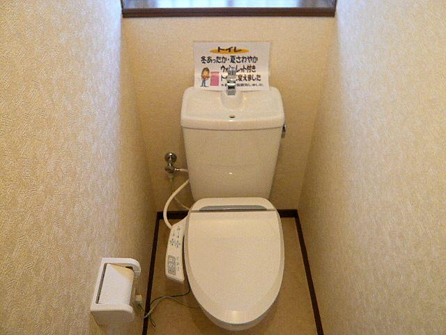 Toilet. Toilet is also replaced with a new one