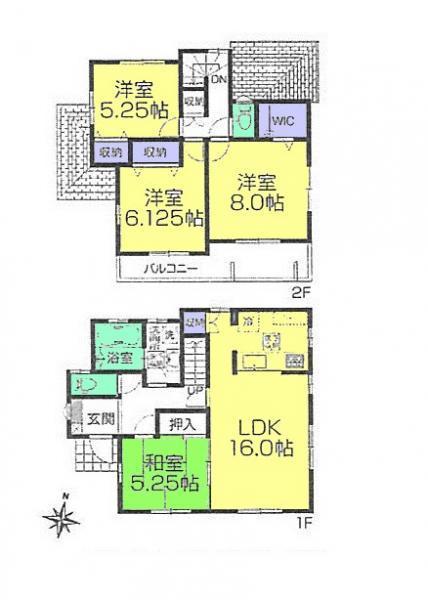 Floor plan. 25,800,000 yen, 4LDK, Land area 115.71 sq m , Building area 99.77 sq m