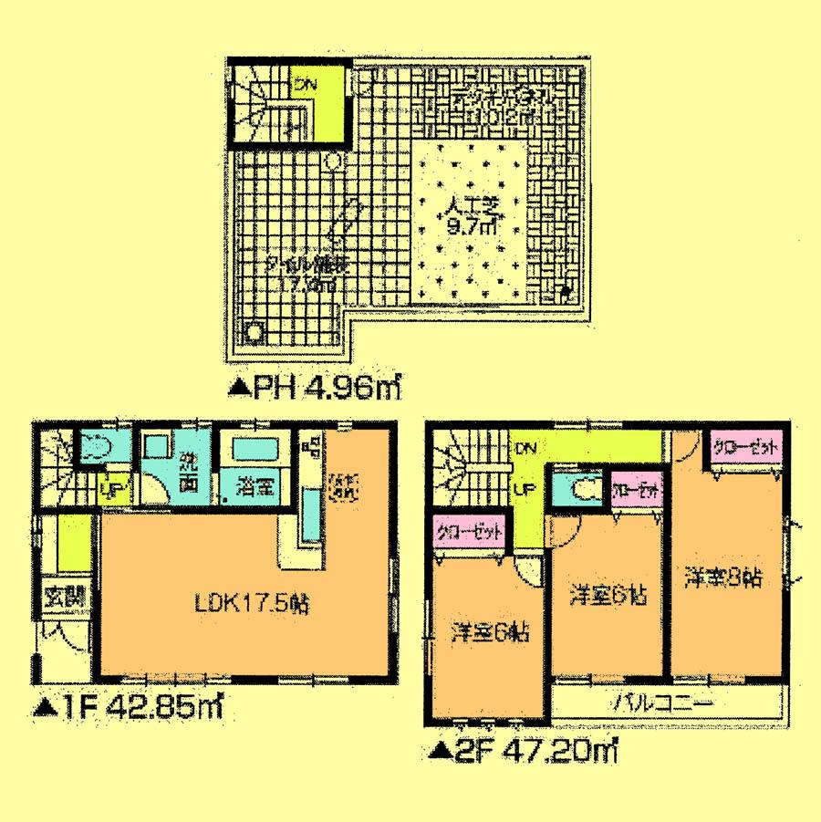 Floor plan. 28.8 million yen, 3LDK, Land area 85.15 sq m , Building area 95.01 sq m located view in addition to this, It will be provided by the hope of design books, such as layout. 