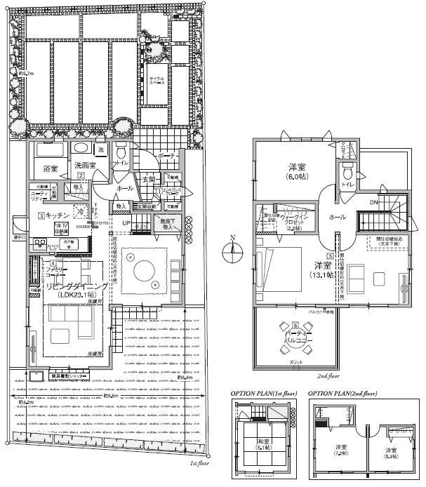 Floor plan. (1 Building), Price 37,800,000 yen, 2LDK, Land area 169.91 sq m , Building area 101.02 sq m