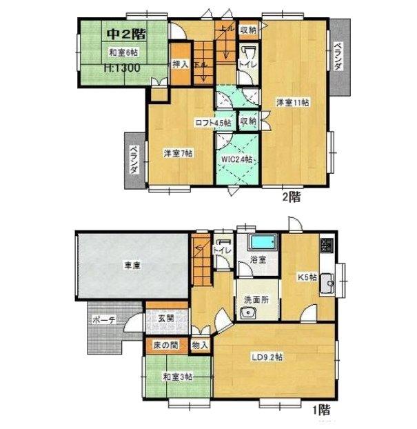 Floor plan. 22.5 million yen, 4LDK, Land area 100.01 sq m , Building area 116.85 sq m floor plan