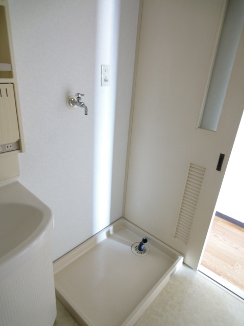 Washroom. Indoor Laundry Storage