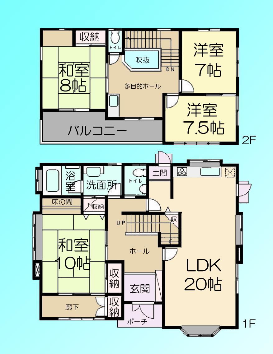 Floor plan. 59,800,000 yen, 4LDK, Land area 290.45 sq m , Building area 150.4 sq m