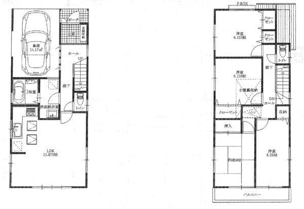 Floor plan. 24,800,000 yen, 4LDK, Land area 100.68 sq m , Building area 2480 sq m