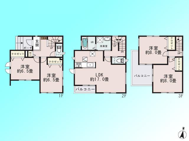 Floor plan. 29,800,000 yen, 4LDK, Land area 90.42 sq m , Building area 110.95 sq m