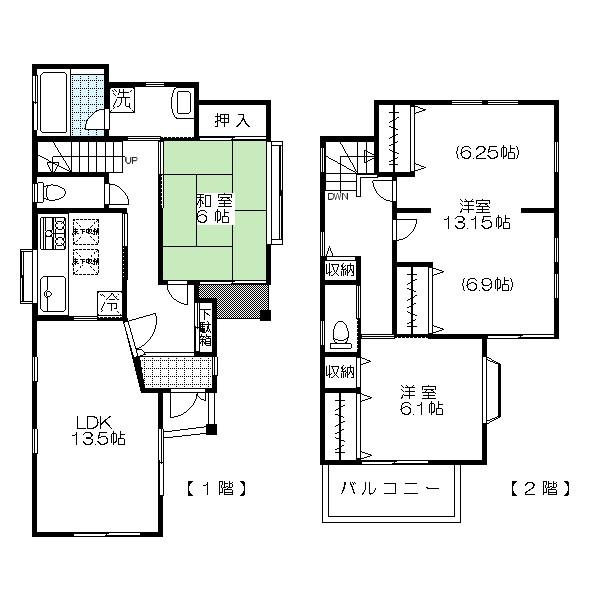 Floor plan. 26,800,000 yen, 4LDK, Land area 105.95 sq m , Building area 102.91 sq m floor plan