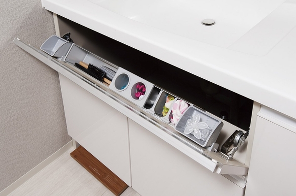  [Smart pocket] Effective use of the under sink bowl in storage accessories such as Hair and accessories