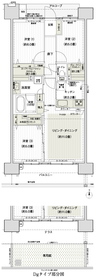 Floor: 3LDK + SWIC + WIC + FC, the area occupied: 70.5 sq m, Price: 24,980,000 yen, now on sale
