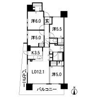 Floor: 4LDK + 2WIC + FC, the occupied area: 81.52 sq m, Price: 34,980,000 yen, now on sale