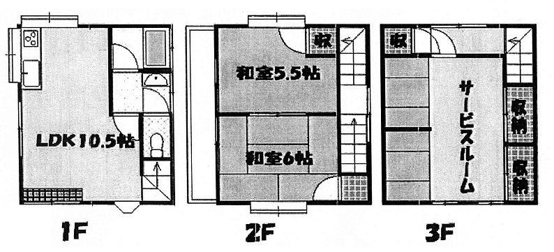 Floor plan. 11.5 million yen, 2LDK+S, Land area 50.94 sq m , Building area 75.61 sq m