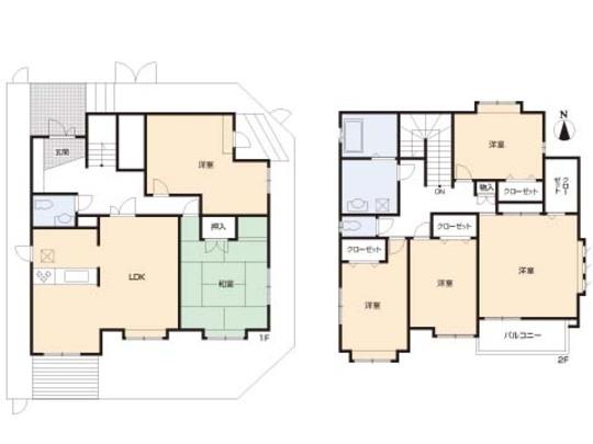 Floor plan. 45,800,000 yen, 6LDK, Land area 133 sq m , Building area 161.47 sq m floor plan