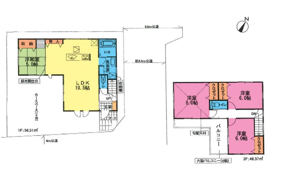 Floor plan. 31,800,000 yen, 4LDK, Land area 112.1 sq m , Building area 102.68 sq m