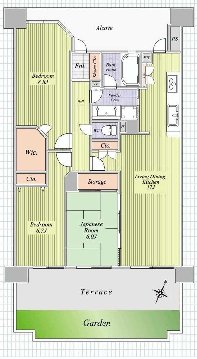 Floor plan. 3LDK, Price 24,900,000 yen, Occupied area 85.41 sq m