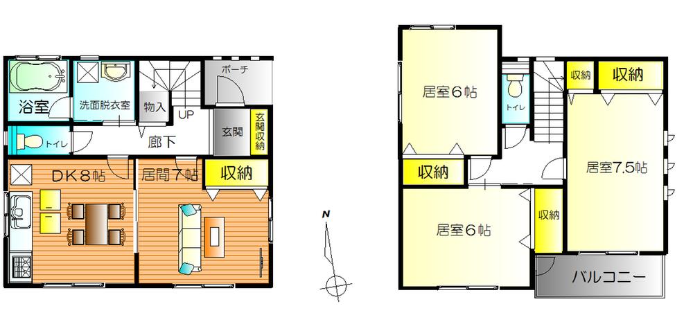 Floor plan. 29,800,000 yen, 4DK, Land area 109.16 sq m , Building area 89.23 sq m floor plan