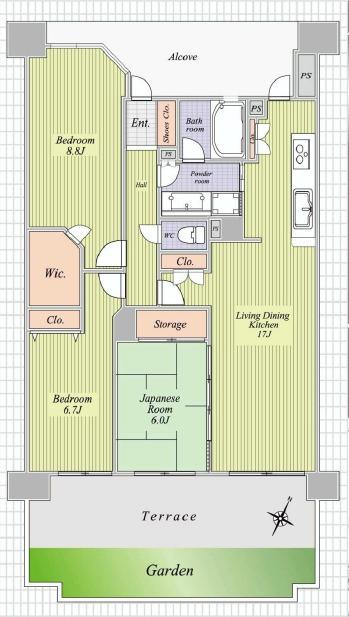 Floor plan. 3LDK, Price 24,900,000 yen, Occupied area 85.41 sq m private garden!