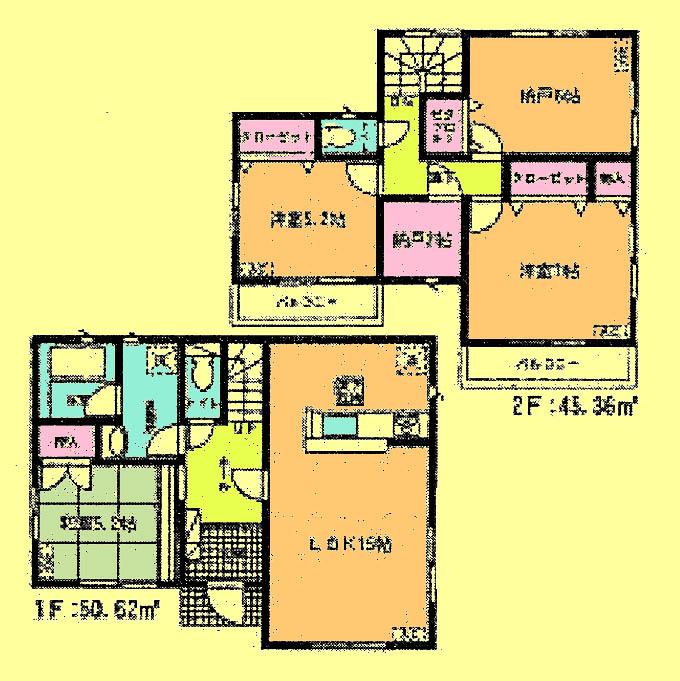 Floor plan. Price 29,800,000 yen, 3LDK+S, Land area 105.3 sq m , Building area 95.98 sq m