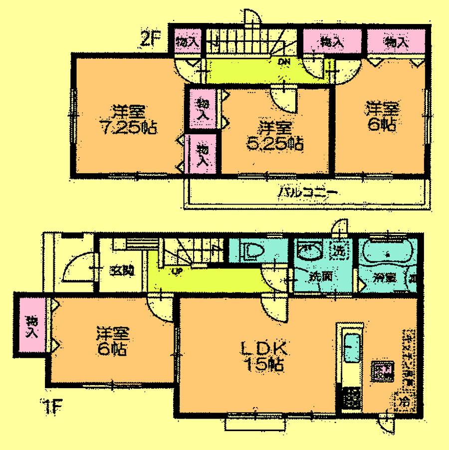 Floor plan. 27,800,000 yen, 4LDK, Land area 110.58 sq m , Building area 96.05 sq m located view in addition to this, It will be provided by the hope of design books, such as layout.