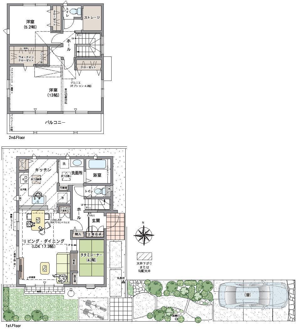 Floor plan. (3 Building), Price 42,900,000 yen, 2LDK, Land area 132.25 sq m , Building area 99.16 sq m