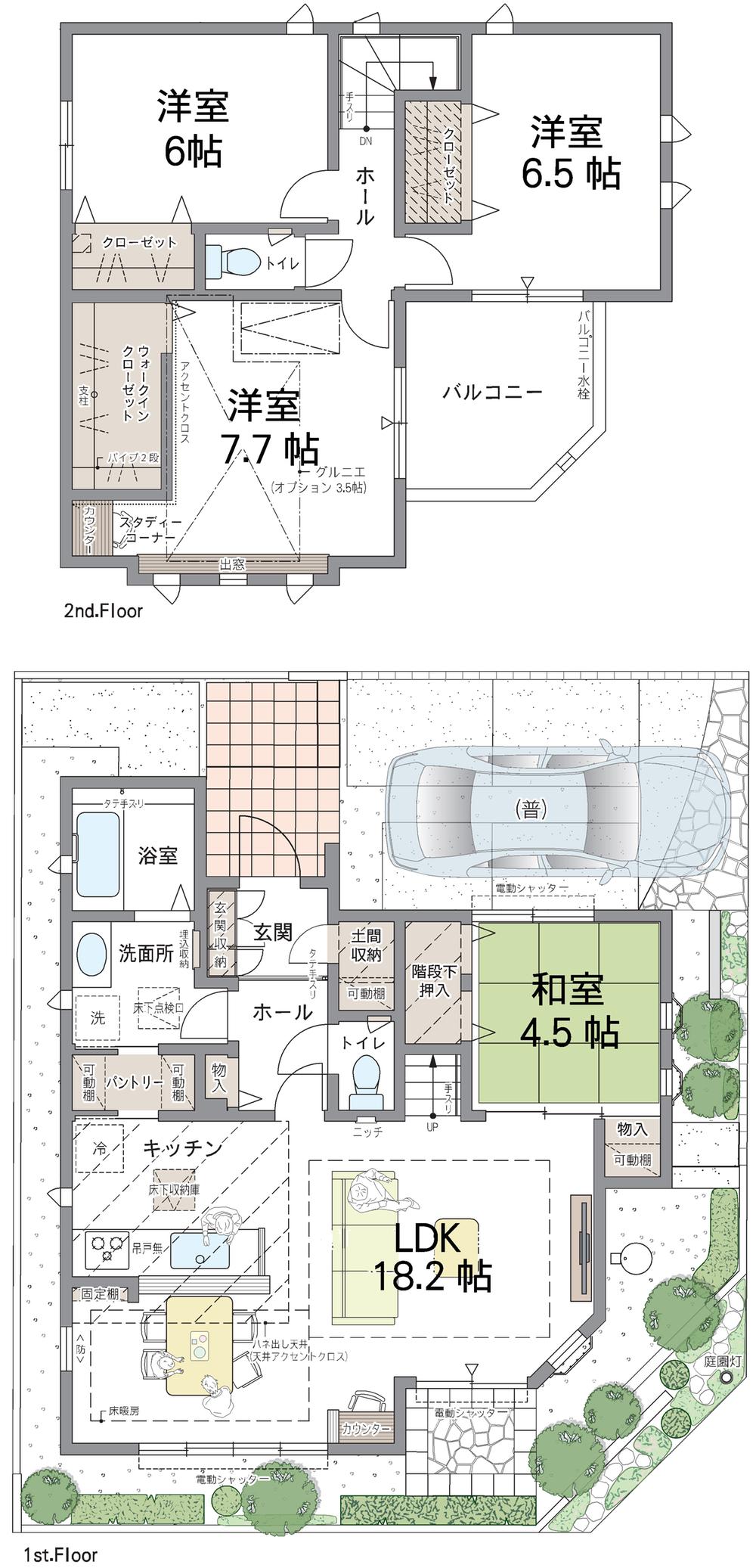 Floor plan. (5 Building), Price 50,800,000 yen, 4LDK, Land area 115.75 sq m , Building area 104.74 sq m
