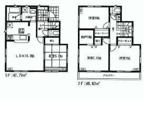 Floor plan. (6 Building), Price 29,800,000 yen, 4LDK+S, Land area 120.1 sq m , Building area 96.39 sq m