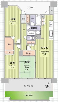 Floor plan. 3LDK, Price 24,900,000 yen, Occupied area 85.41 sq m