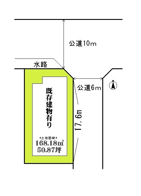 Compartment figure. Land price 22,800,000 yen, Land area 168.18 sq m land area: 50.87 square meters! No construction conditions, You can architecture in your favorite manufacturer. 
