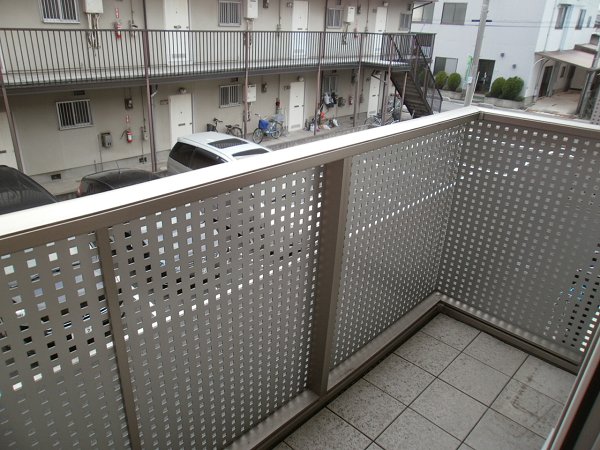 Balcony. It is a photograph of the same type. South-facing balcony