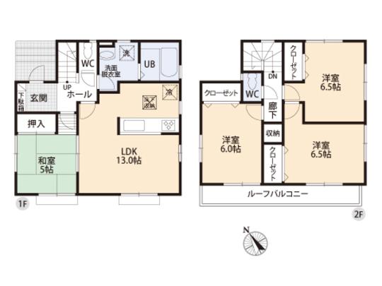 Floor plan. 27,900,000 yen, 4LDK, Land area 100 sq m , Building area 89.43 sq m floor plan