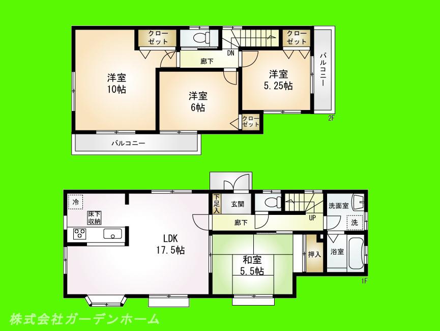 Floor plan. (3), Price 34,800,000 yen, 4LDK, Land area 140.1 sq m , Building area 102.67 sq m