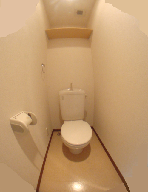 Toilet. Toilet clean impression ☆ With a convenient shelf