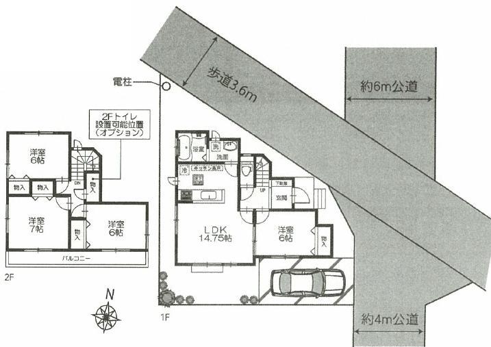 Floor plan. 25,800,000 yen, 4LDK, Land area 102.66 sq m , Building area 92.94 sq m