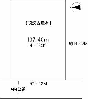 Compartment figure. Land price 29 million yen, Land area 137.4 sq m compartment view