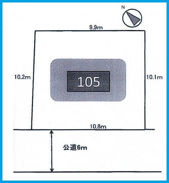 Compartment figure. Land price 16.8 million yen, Land area 105 sq m