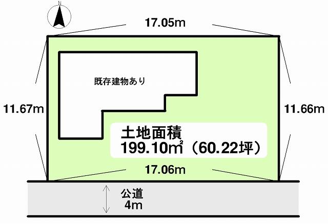 Compartment figure. Land price 25,800,000 yen, Land area 199.1 sq m Seikatachichi