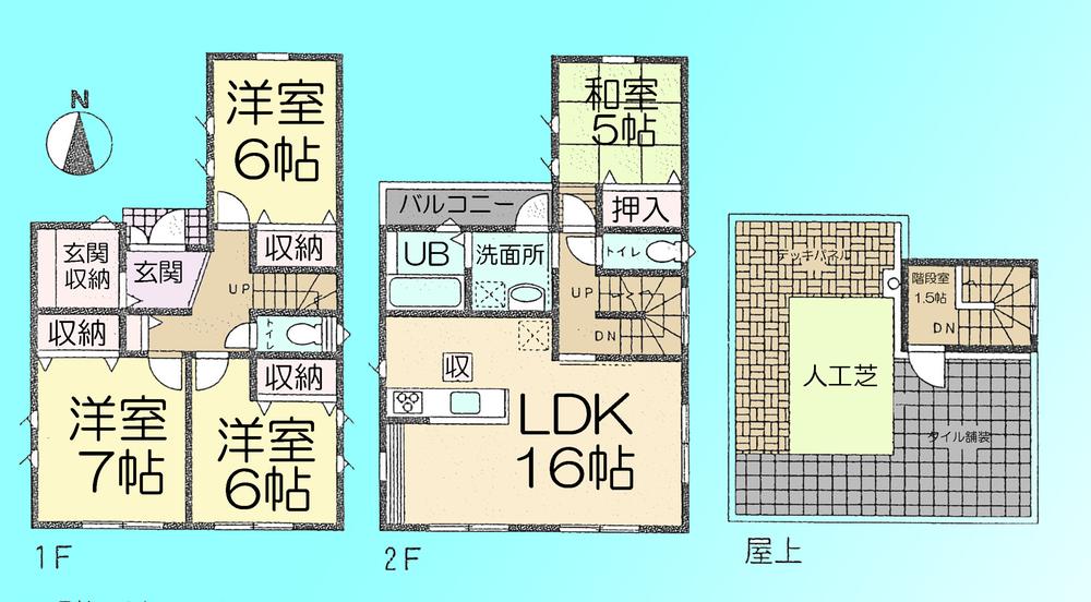 Floor plan. 36,800,000 yen, 4LDK, Land area 108.9 sq m , Building area 105.15 sq m