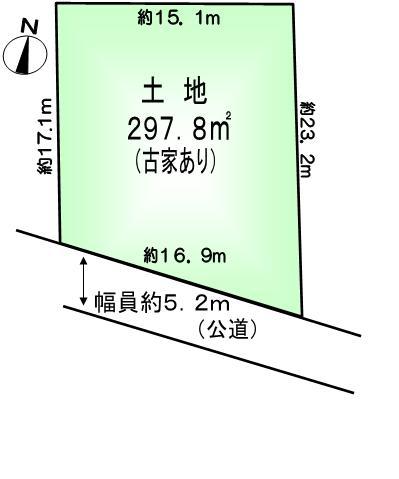 Compartment figure. Land price 52,800,000 yen, Land area 297.8 sq m