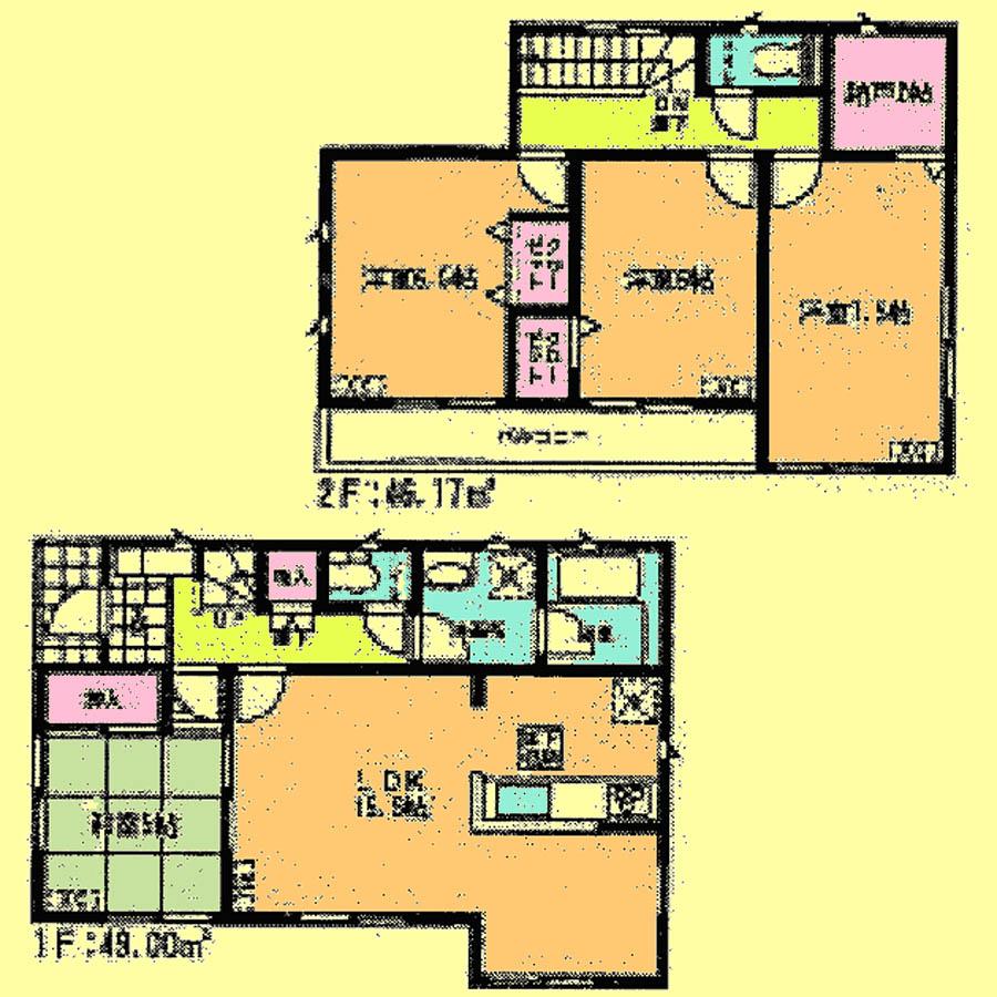 Floor plan. 28.8 million yen, 4LDK + S (storeroom), Land area 120.1 sq m , Building area 95.17 sq m located view in addition to this, It will be provided by the hope of design books, such as layout.