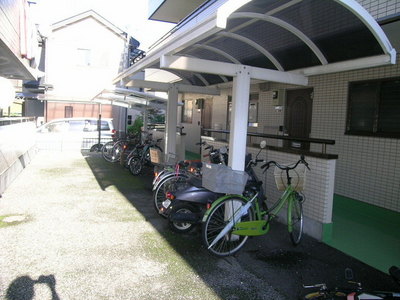 Other common areas. Bike storage is covered