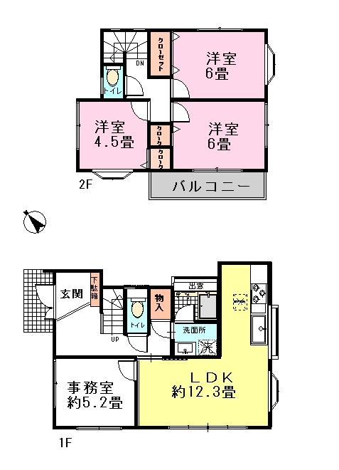 Floor plan. 26,800,000 yen, 3LDK + S (storeroom), Land area 130.02 sq m , Building area 83.9 sq m all room storage space available!
