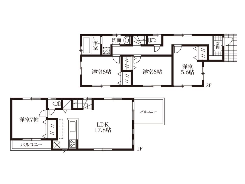 Floor plan.  ■ Please enter "Soka Hikawa-cho 91-3" in car navigation system input ■ 
